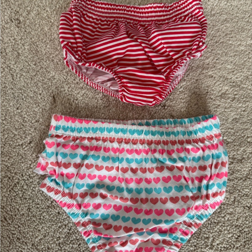 Kids Heart and Stripe Patterned Underwear Set